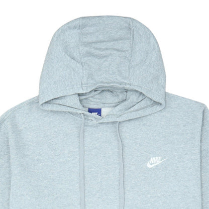 Nike Men's Grey 2XL Pullover Hoodie Logo Cotton Blend