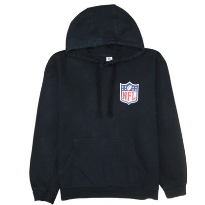 NFL Men’s Black Pullover Hoodie L Fleece American Football Logo