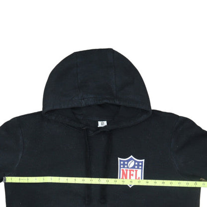 NFL Men’s Black Pullover Hoodie L Fleece American Football Logo