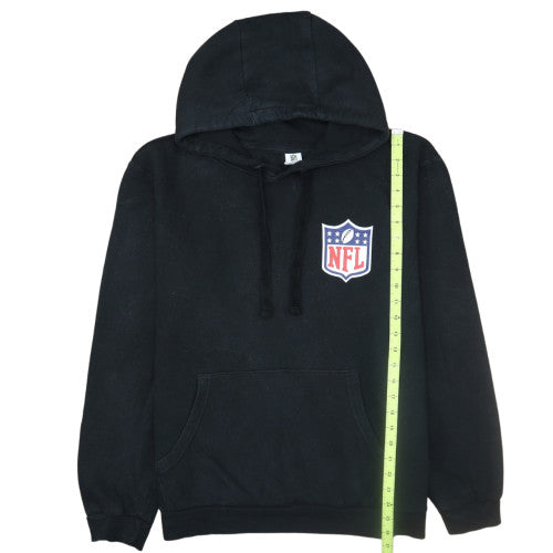 NFL Men’s Black Pullover Hoodie L Fleece American Football Logo