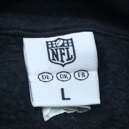 NFL Men’s Black Pullover Hoodie L Fleece American Football Logo