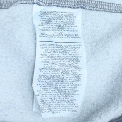 Nike Men’s Grey Full Zip Hoodie XL Sports Fleece Sweatshirt