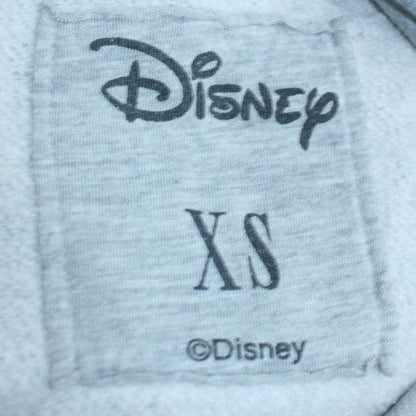 Disney Womens Grey Mickey Hoodie XS Pullover Hooded Sweatshirt