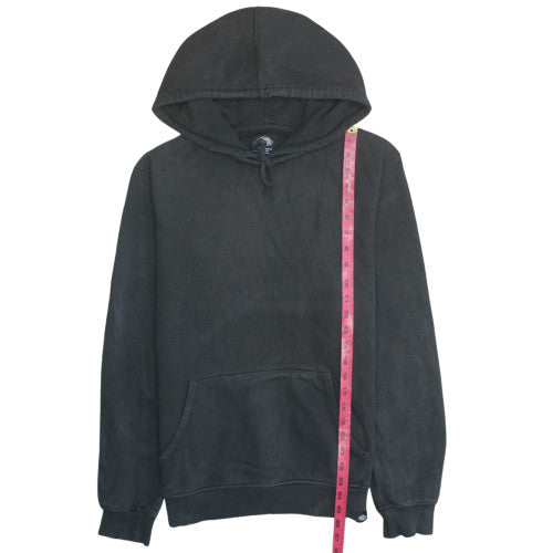 Dickies Men Black Pullover Hoodie Fleece Medium Regular Fit