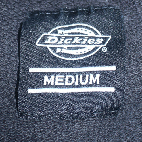 Dickies Men Black Pullover Hoodie Fleece Medium Regular Fit