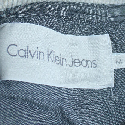 Calvin Klein Jeans Mens Grey Crew Neck Sweatshirt M Regular Fit