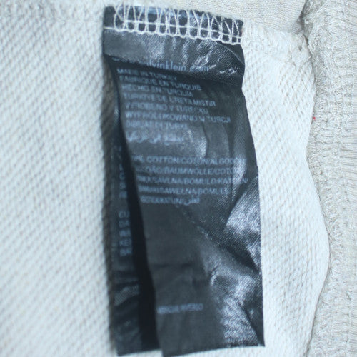 Calvin Klein Jeans Mens Grey Crew Neck Sweatshirt M Regular Fit