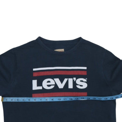 Levi's Boys Blue Crew Neck Graphic Logo Sweatshirt Size 16 Years