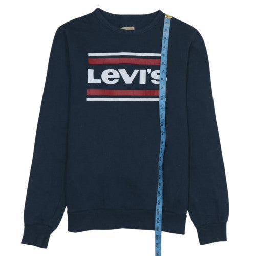 Levi's Boys Blue Crew Neck Graphic Logo Sweatshirt Size 16 Years