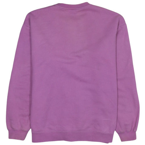 Stussy Women’s Purple Crew Neck Pullover Sweatshirt XL Cotton
