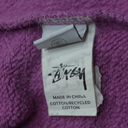 Stussy Women’s Purple Crew Neck Pullover Sweatshirt XL Cotton