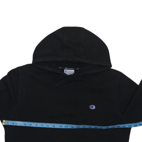 Champion Men’s Black Pullover Hoodie M Logo Sports Fleece Sweatshirt