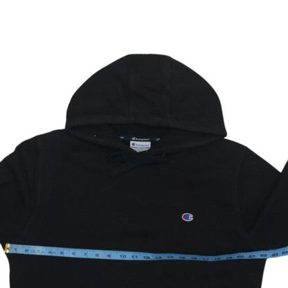 Champion Men’s Black Pullover Hoodie M Logo Sports Fleece Sweatshirt