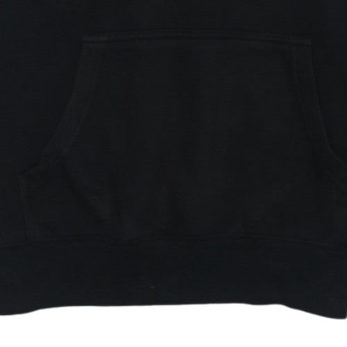 Champion Men’s Black Pullover Hoodie M Logo Sports Fleece Sweatshirt