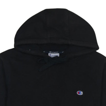 Champion Men’s Black Pullover Hoodie M Logo Sports Fleece Sweatshirt