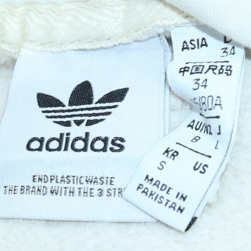 Adidas Women’s Beige Pullover Hoodie Size 8 Cotton Blend Casual