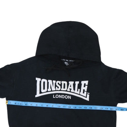 Lonsdale London Womens Black Size 12 Pullover Hoodie