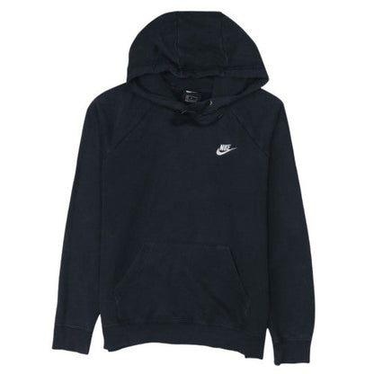 Nike Womens Black Medium Pullover Hoodie Sweatshirt Cotton Blend