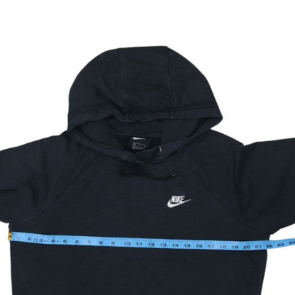 Nike Womens Black Medium Pullover Hoodie Sweatshirt Cotton Blend
