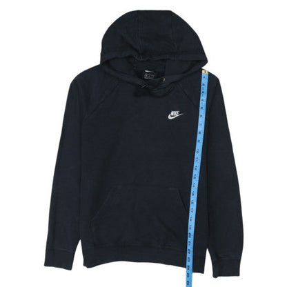 Nike Womens Black Medium Pullover Hoodie Sweatshirt Cotton Blend