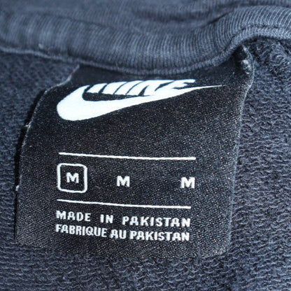 Nike Womens Black Medium Pullover Hoodie Sweatshirt Cotton Blend