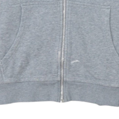 Nike Boys Grey Full Zip Hoodie Size 12-13 Years Lined Hooded Sweatshirt