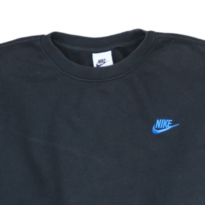 Nike Men's Black Crew Neck Cotton Sweatshirt Size S