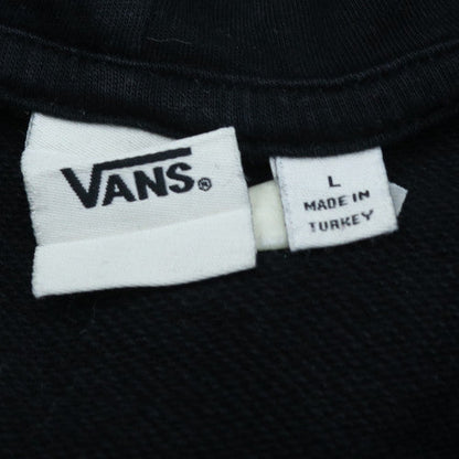 Vans Men's Black Pullover Hoodie L Regular Fleece Skateboarding