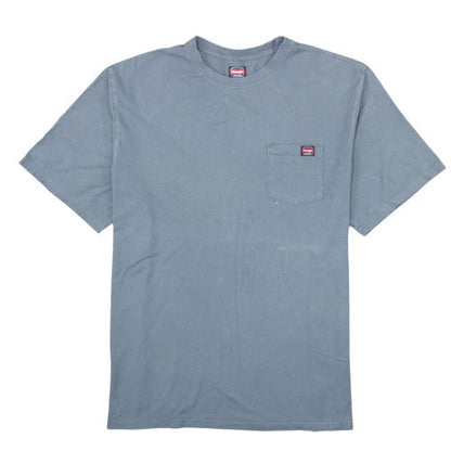 Wrangler Workwear Men's Blue 3XLT Cotton Crew Neck Pocket T-Shirt