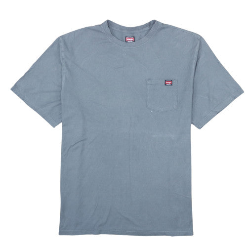 Wrangler Workwear Men's Blue 3XLT Cotton Crew Neck Pocket T-Shirt