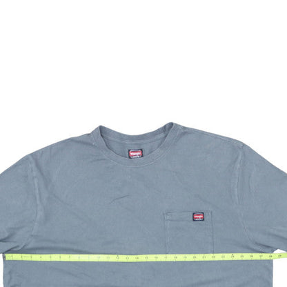 Wrangler Workwear Men's Blue 3XLT Cotton Crew Neck Pocket T-Shirt
