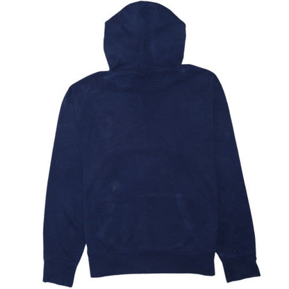 Ralph Lauren Men's Blue Pullover Hoodie L Embroidered Logo