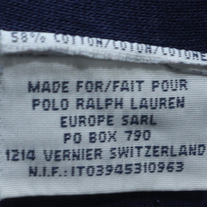 Ralph Lauren Men's Blue Pullover Hoodie L Embroidered Logo