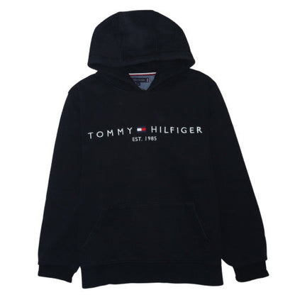 Tommy Hilfiger Men's Black Pullover Hoodie M Classic Logo Fleece