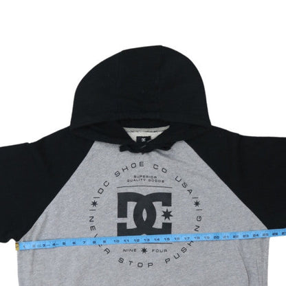 DC Shoes Men's Grey & Black XL Pullover Hoodie