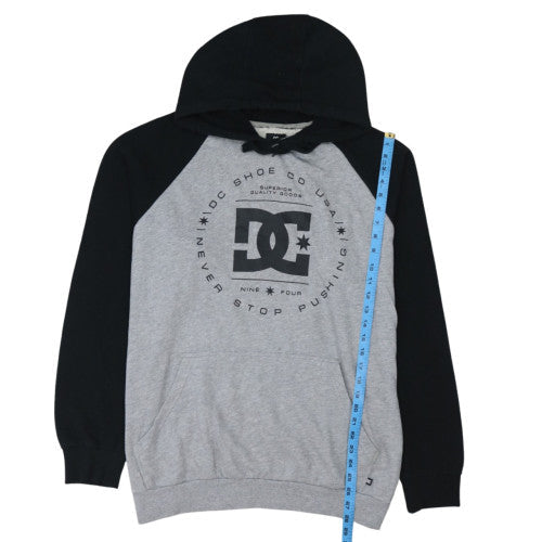 DC Shoes Men's Grey & Black XL Pullover Hoodie