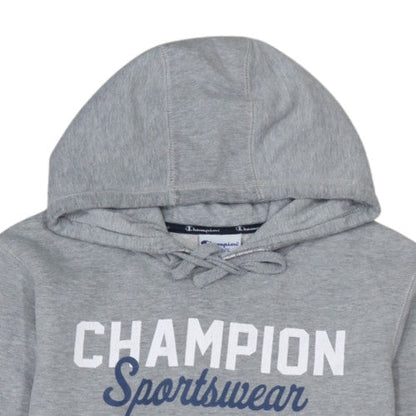 Champion Men's Grey Pullover Hoodie XL Sports Logo Fleece