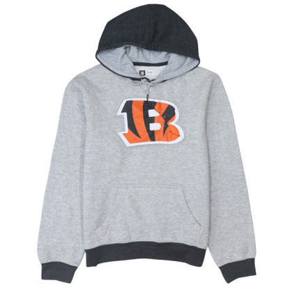 NFL Team Apparel Mens Grey Pullover Hoodie M Sports Graphic Sweatshirt
