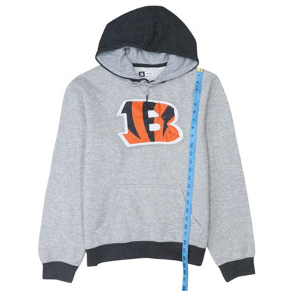 NFL Team Apparel Mens Grey Pullover Hoodie M Sports Graphic Sweatshirt