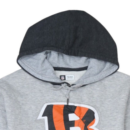 NFL Team Apparel Mens Grey Pullover Hoodie M Sports Graphic Sweatshirt