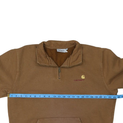 Carhartt Men's Brown XL 1/2 Zip Fleece Sweatshirt