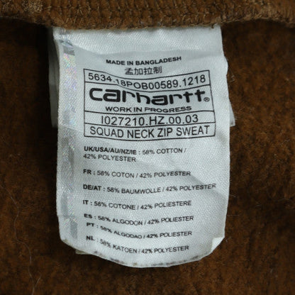 Carhartt Men's Brown XL 1/2 Zip Fleece Sweatshirt