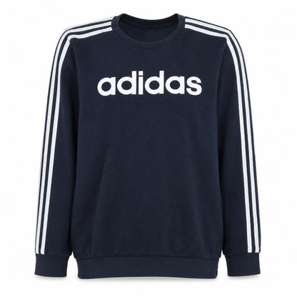 Adidas Mens Blue XL Pullover Crew Neck Fleece Sweatshirt