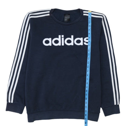 Adidas Mens Blue XL Pullover Crew Neck Fleece Sweatshirt