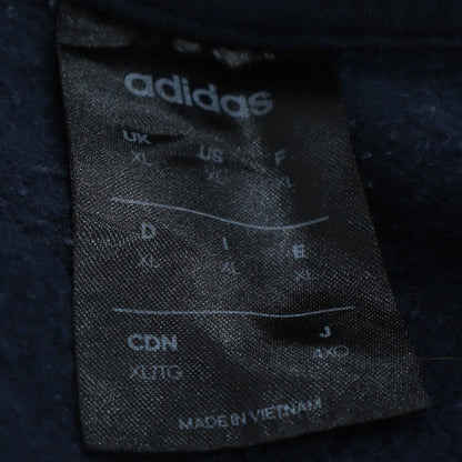 Adidas Mens Blue XL Pullover Crew Neck Fleece Sweatshirt