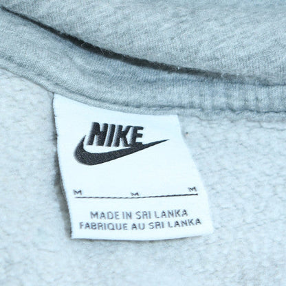 Nike Mens Grey Full Zip Hoodie M Classic Fleece Sweatshirt