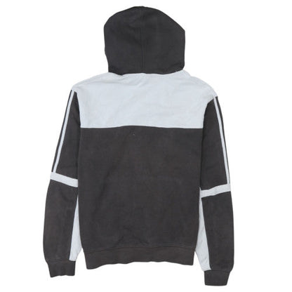 Adidas Men's Grey Pullover Hoodie Size M Fleece Sportswear