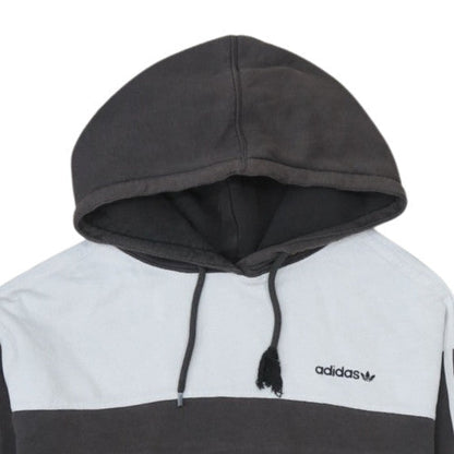 Adidas Men's Grey Pullover Hoodie Size M Fleece Sportswear