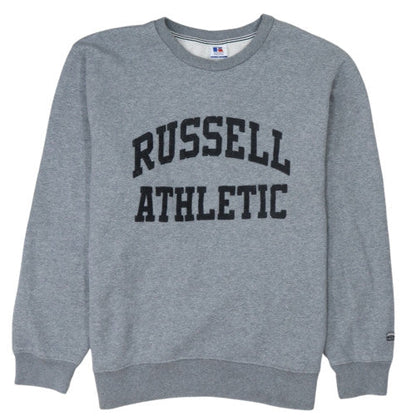 Russell Athletic Men’s Grey XL Crew Neck Fleece Sports Sweatshirt