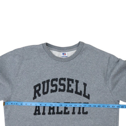 Russell Athletic Men’s Grey XL Crew Neck Fleece Sports Sweatshirt